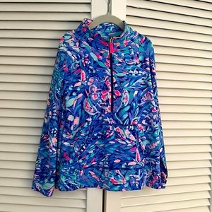 NWOT Lily Pulitzer skipper popover in vibrant petal pattern girls size L